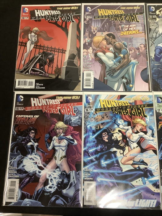 World's Finest #10-19 Comic Lot, DC Comics, Paul Levitz/Kevin Maguire, Powergirl