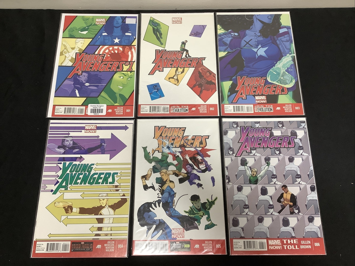 Young Avengers #1-6 Comic Lot, Vol.2 Marvel, Debut Of New Team Roster, 2013