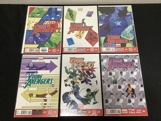 Young Avengers #1-6 Comic Lot, Vol.2 Marvel, Debut Of New Team Roster, 2013