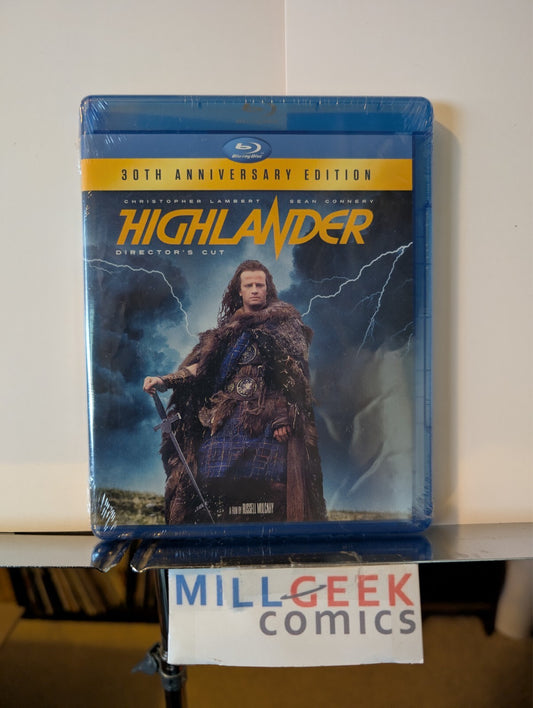 Highlander, Sean Connery (Blu-Ray 1986) Brand New Sealed -JD