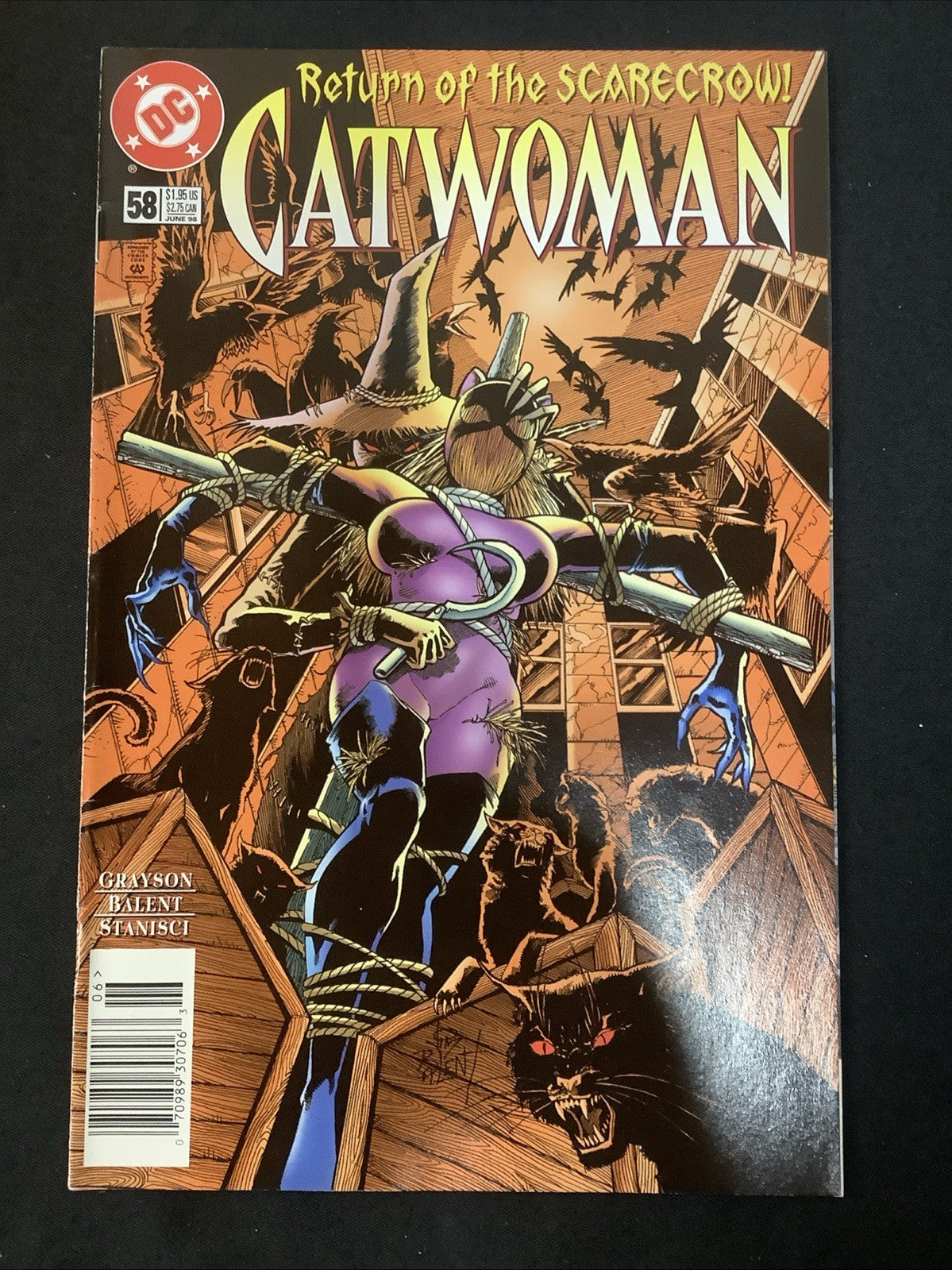Catwoman #57-60 Comic Lot, DC, Multiple Newsstands, “Only Happy When It Rains”