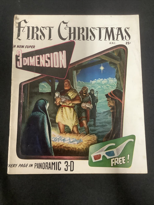 The First Christmas 3D (1953) F+ (6.5) Glasses Removed But Included, Scarce