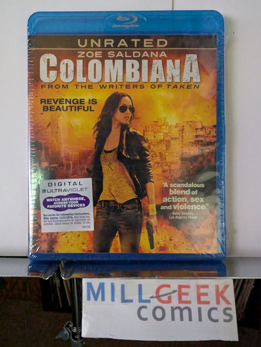 Colombiana, Zoe Saldana (Blu-ray 2011) Brand New SEALED -JD
