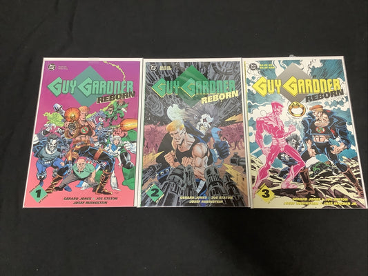 Guy Gardner Reborn #1-3 Complete Mini-series, 1st Guy Gardner Solo Title, DC