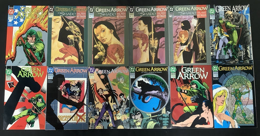 Green Arrow #62-73 Comic Lot, DC Comics, Hunt For The Red Dragon, Mike Grell