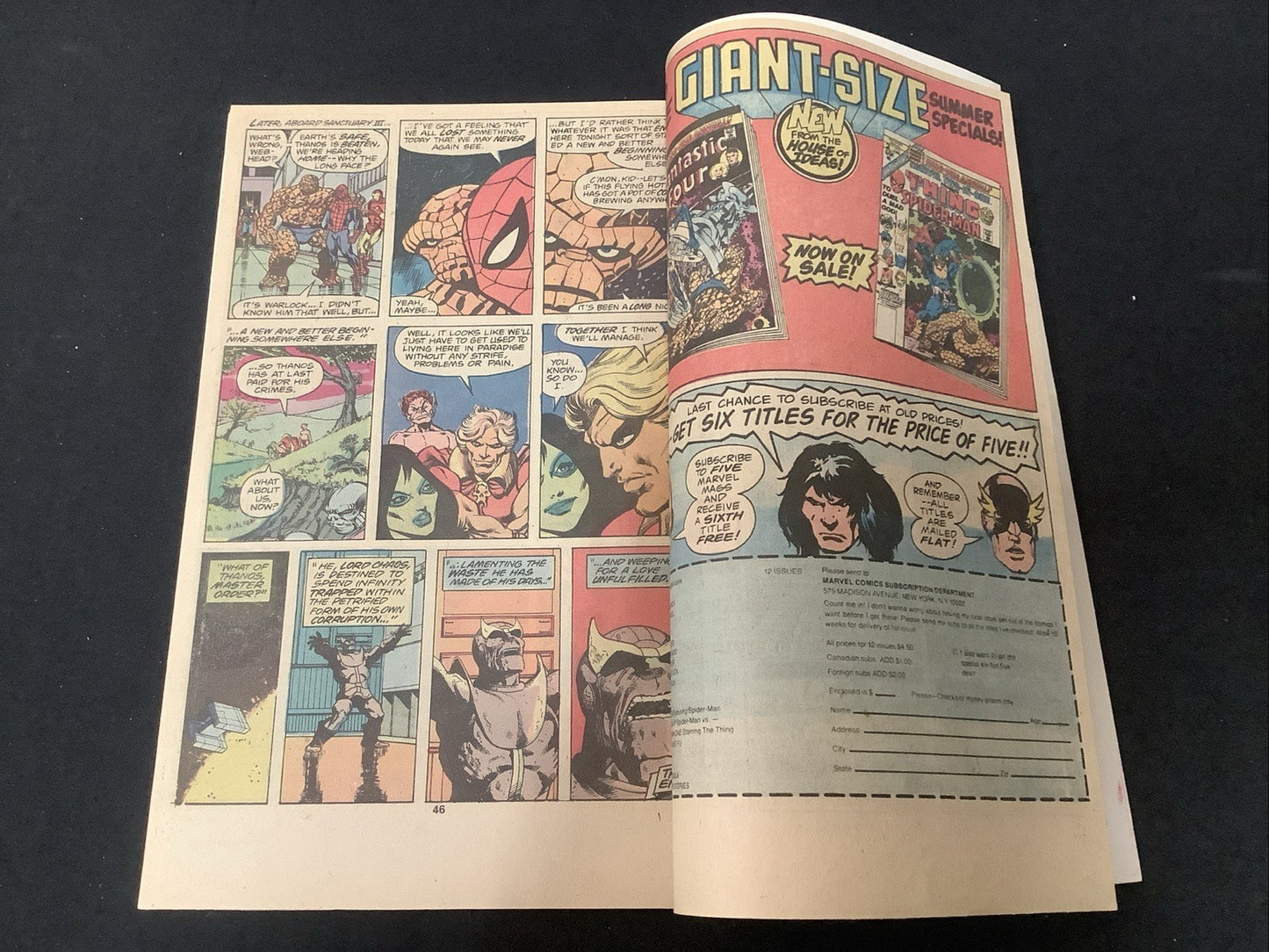 Marvel Two-In-One Annual #2 (Marvel December 1977) 6.5 (6.5) Death Of Thanos