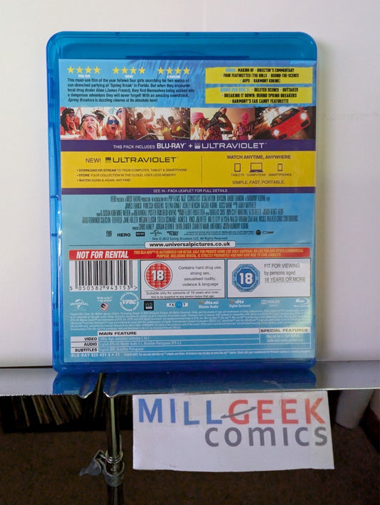 Spring Breakers, James Franco (Blu-Ray 2012) REGION B -JD