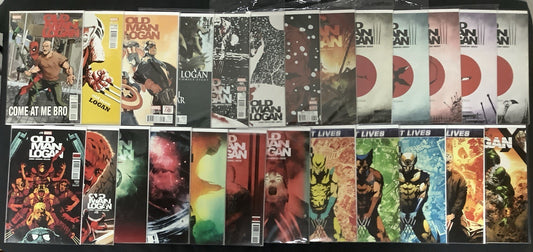Old Man Logan #1-25 Comic Lot, Marvel, McKone/Cho/Dodson Incentive Variants