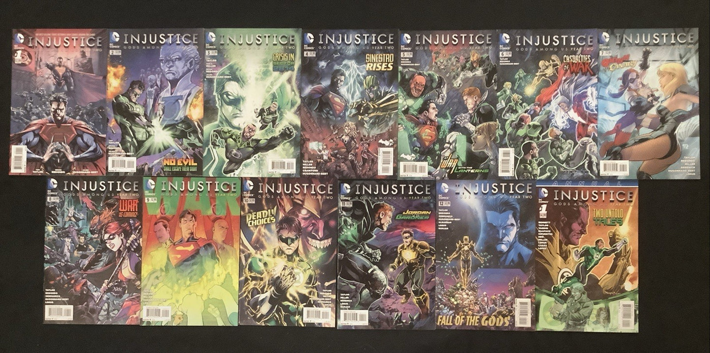 Injustice Gods Among Us Year Two #1-12 + Annual #1 Complete Comic Set, DC Comics