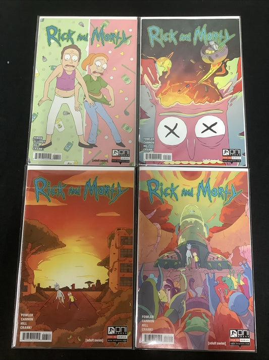 Rick and Morty #11-14 Comic Lot, ONI Press/Adult Swim, First Prints, Mid-Grade