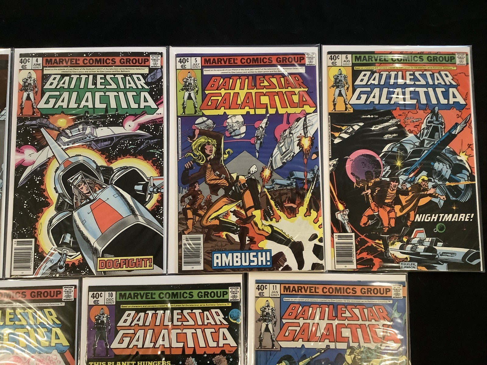 Battlestar Galactica #1-11 Comic Lot, Marvel, 1st Walt Simonson Written Comic