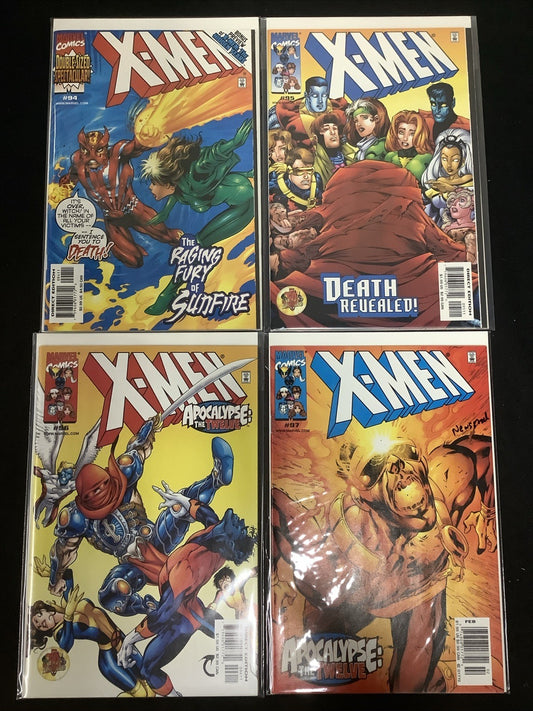 X-Men #94-97 Comic Lot, Marvel, #97 Newsstand Edition, Wolverine As Death