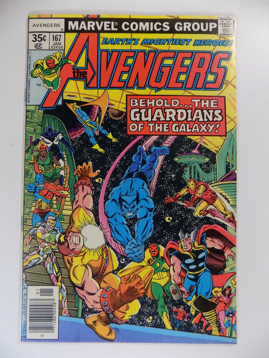 Avengers #167 Marvel Comic January 1978 Very Fine