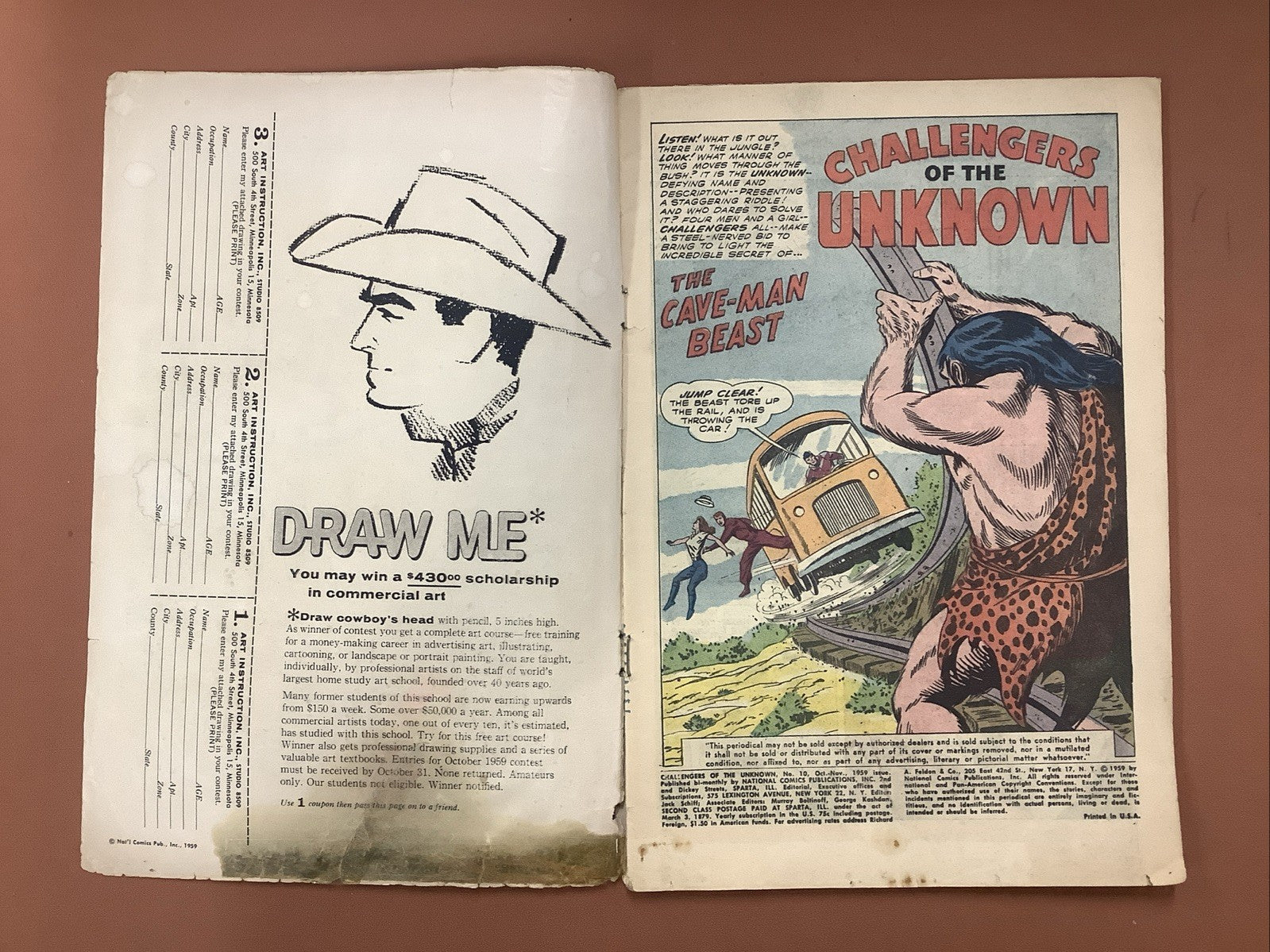 Challengers of the Unknown #10 (DC Comics October-November 1959) G/VG (3.0)