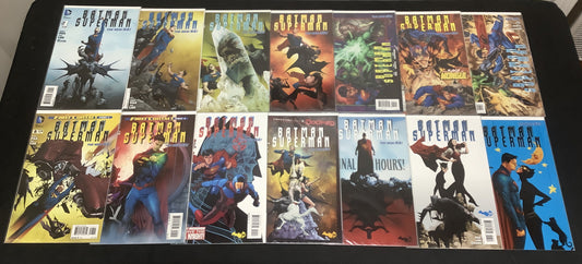 Batman/Superman #1-14 New 52 Comic Lot, Jae Lee Greg Pak, DC Comics, 2013