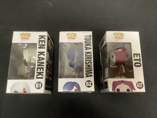 Tokyo Ghoul Funko Pop Lot, Eto Fall Convention 2018 Limited Exclusive, Unopened