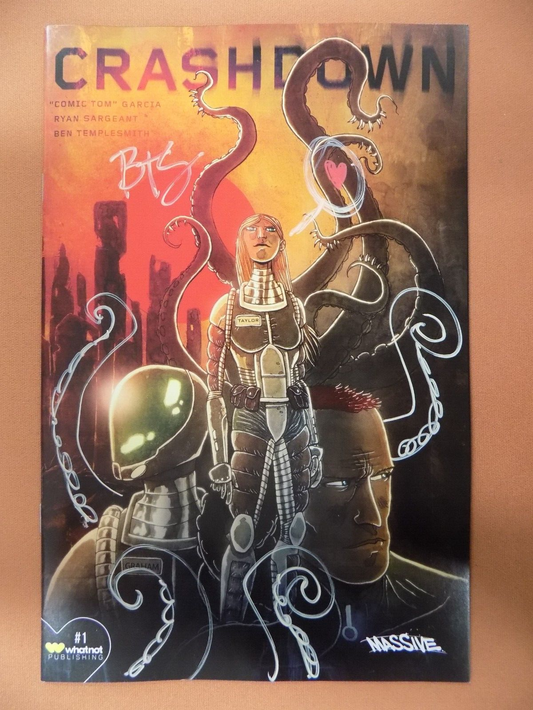 Crashdown #1 Templesmith 1:50 Variant Remarked & Signed