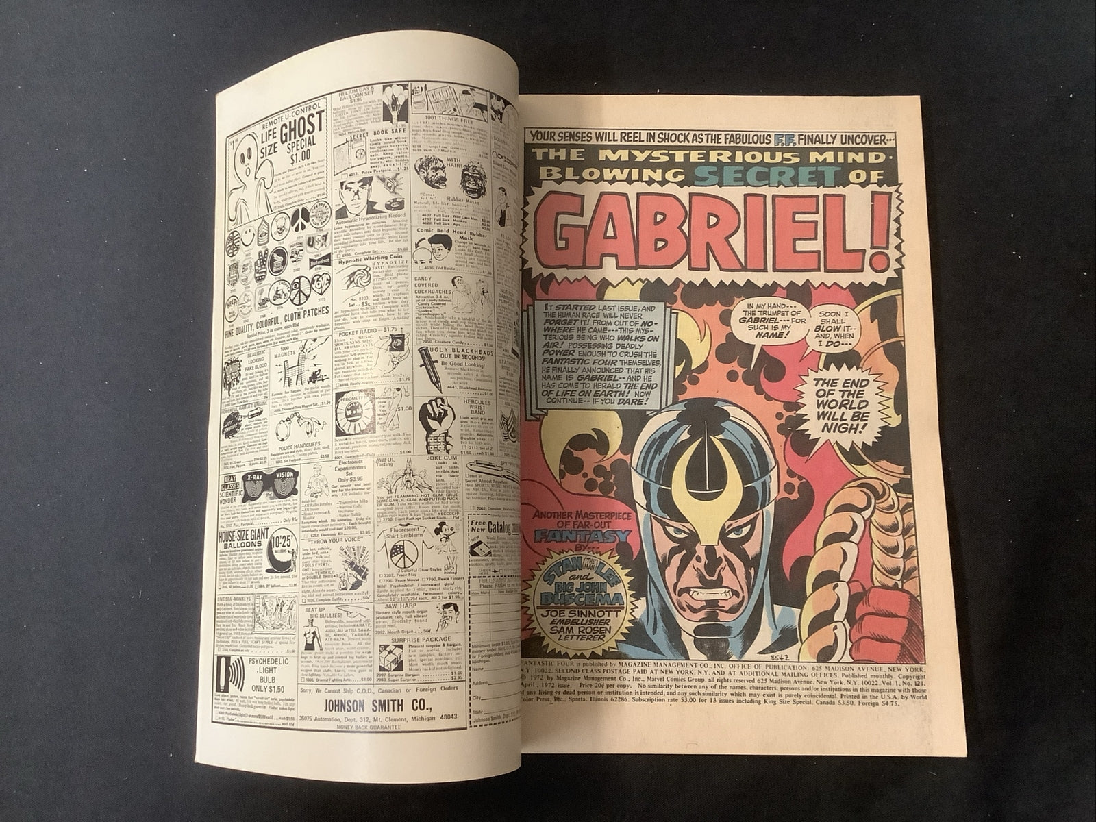 Fantastic Four #121 (1972) VF+ (8.5) Stan Lee/John Buscema, Death Of Air-Walker