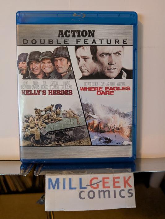 Kelly's Heroes / Where Eagles Dare, 2 Movie Set (Blu-Ray) Like New-JD