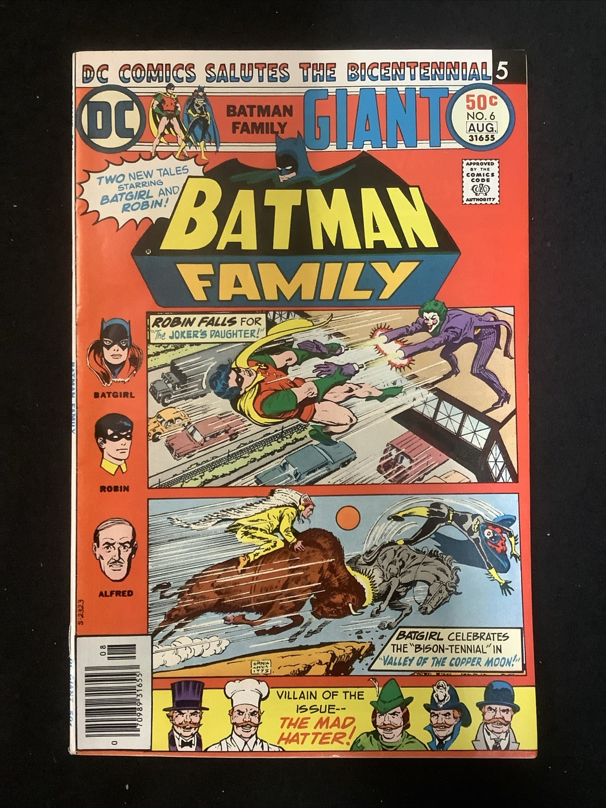 Batman Family #6 (1976) VF+ (8.5) 1st App Joker's Daughter, Bicentennial Salute