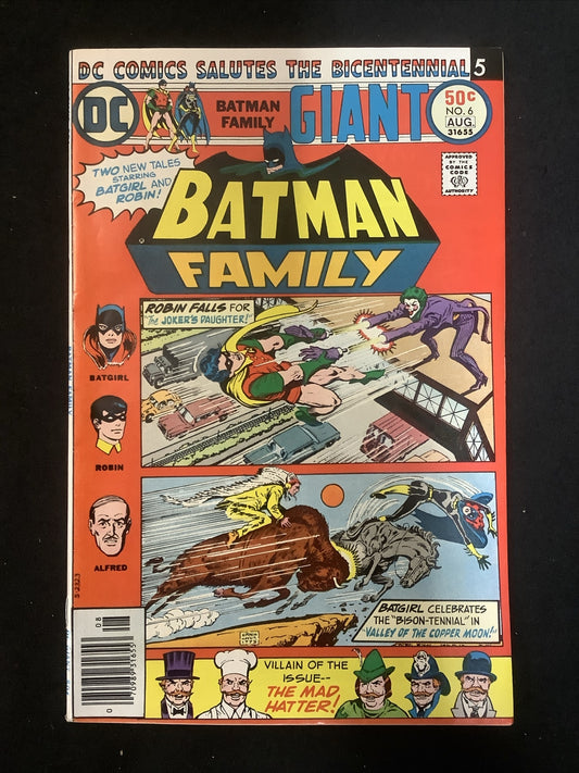 Batman Family #6 (1976) VF+ (8.5) 1st App Joker's Daughter, Bicentennial Salute