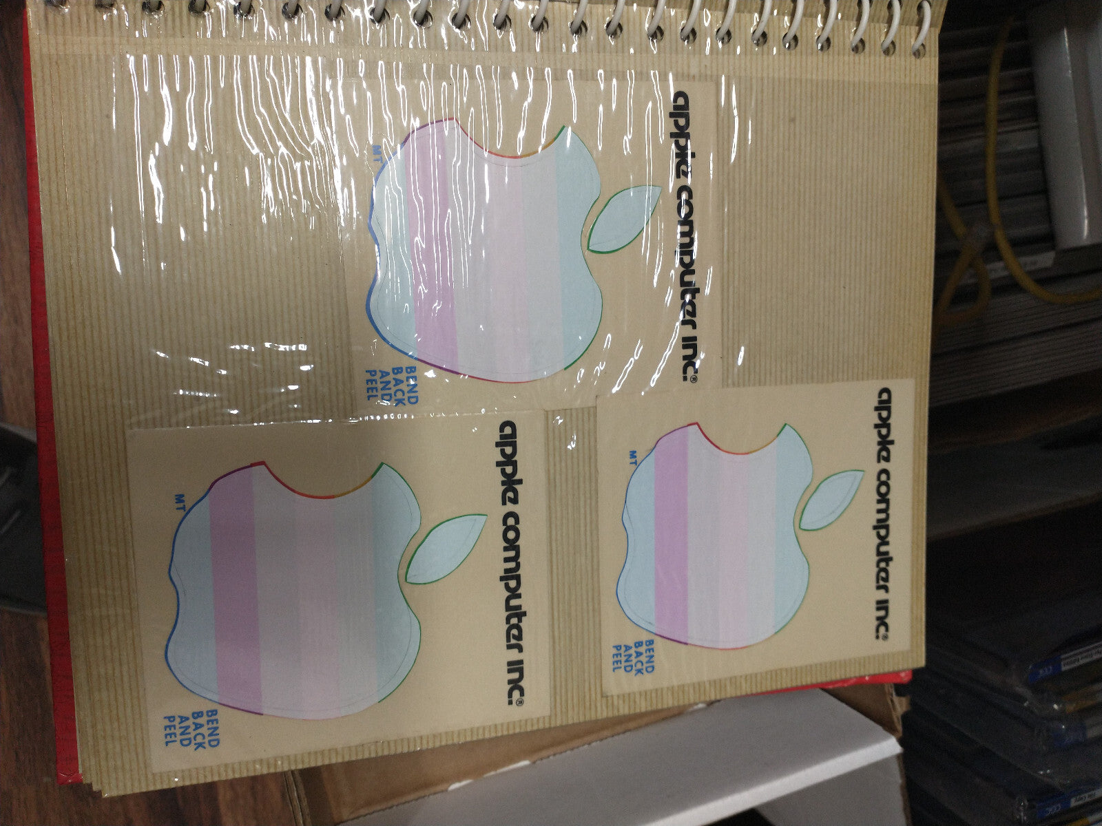 Vintage Apple Stickers 1980s Macintosh Logo Lot + sticker collection new unused