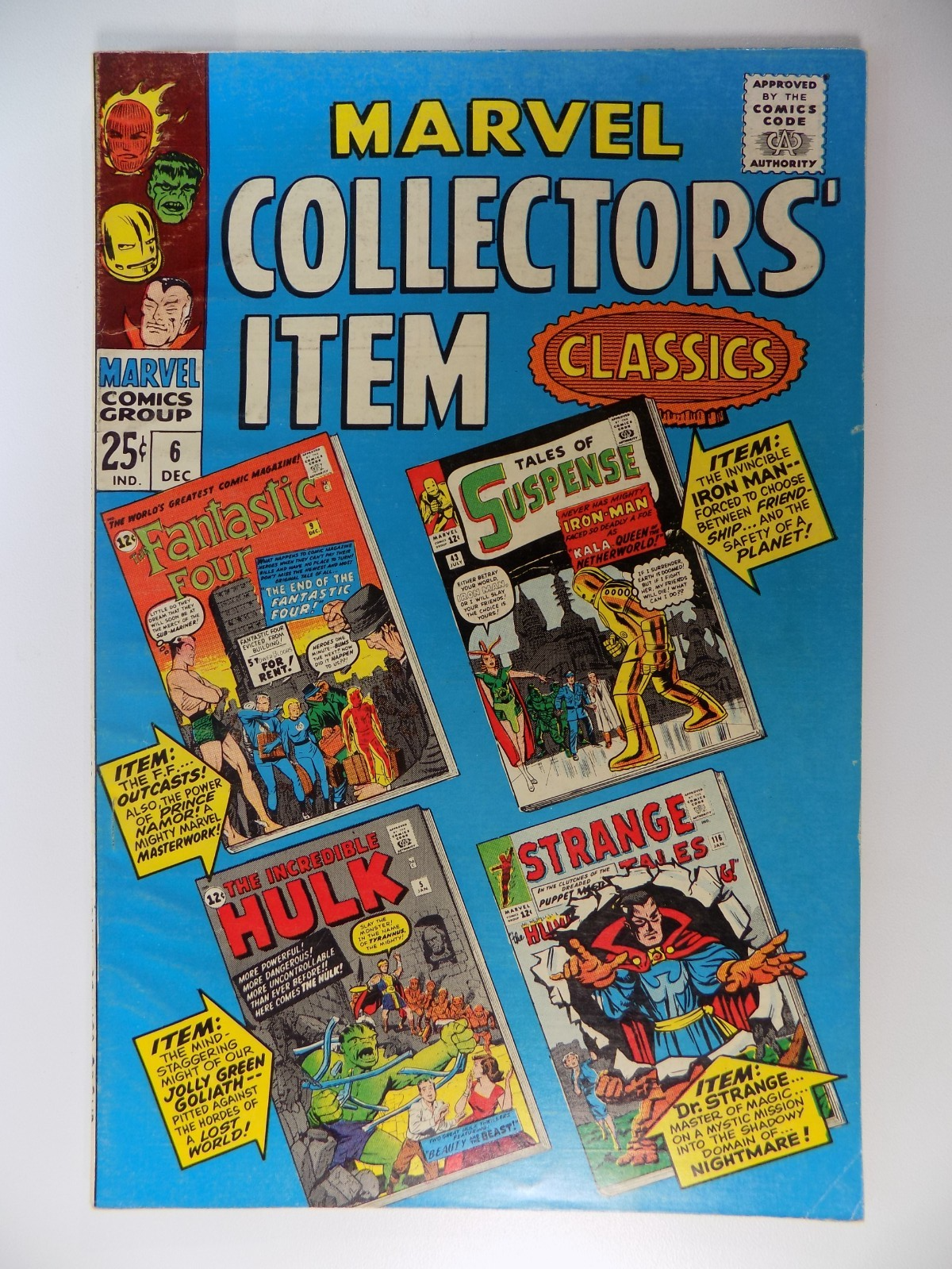 Marvel Collectors' Item Classics #6 Fine/Very Fine December 1966