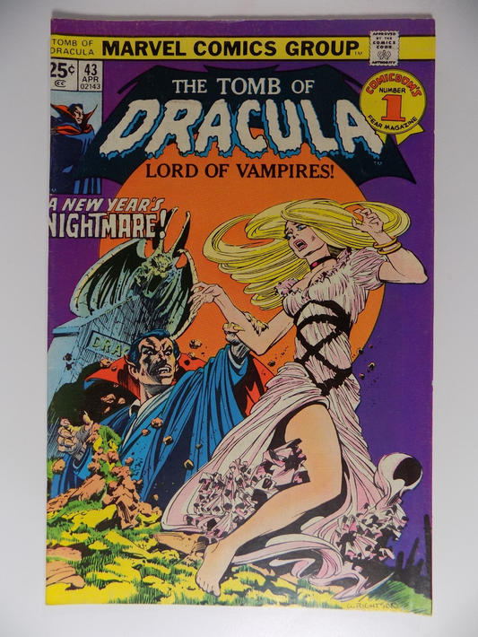 Tomb of Dracula #43 Marvel Comic Fine/Very Fine April 1976