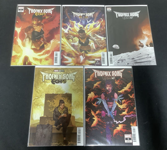 Phoenix Song Echo #1-5 Complete Comic Set, Marvel, Variant Covers, Roanhouse