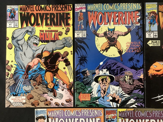 Marvel Comics Presents #61-65 Comic Lot, Marvel Comics, Wolverine Vs Hulk