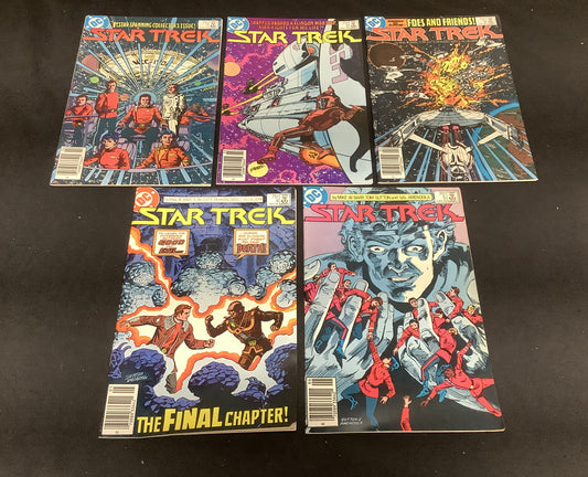 Star Trek #1-5 Comic Lot, DC Comics, 1984 Vol.3, Newsstand Covers, George Perez