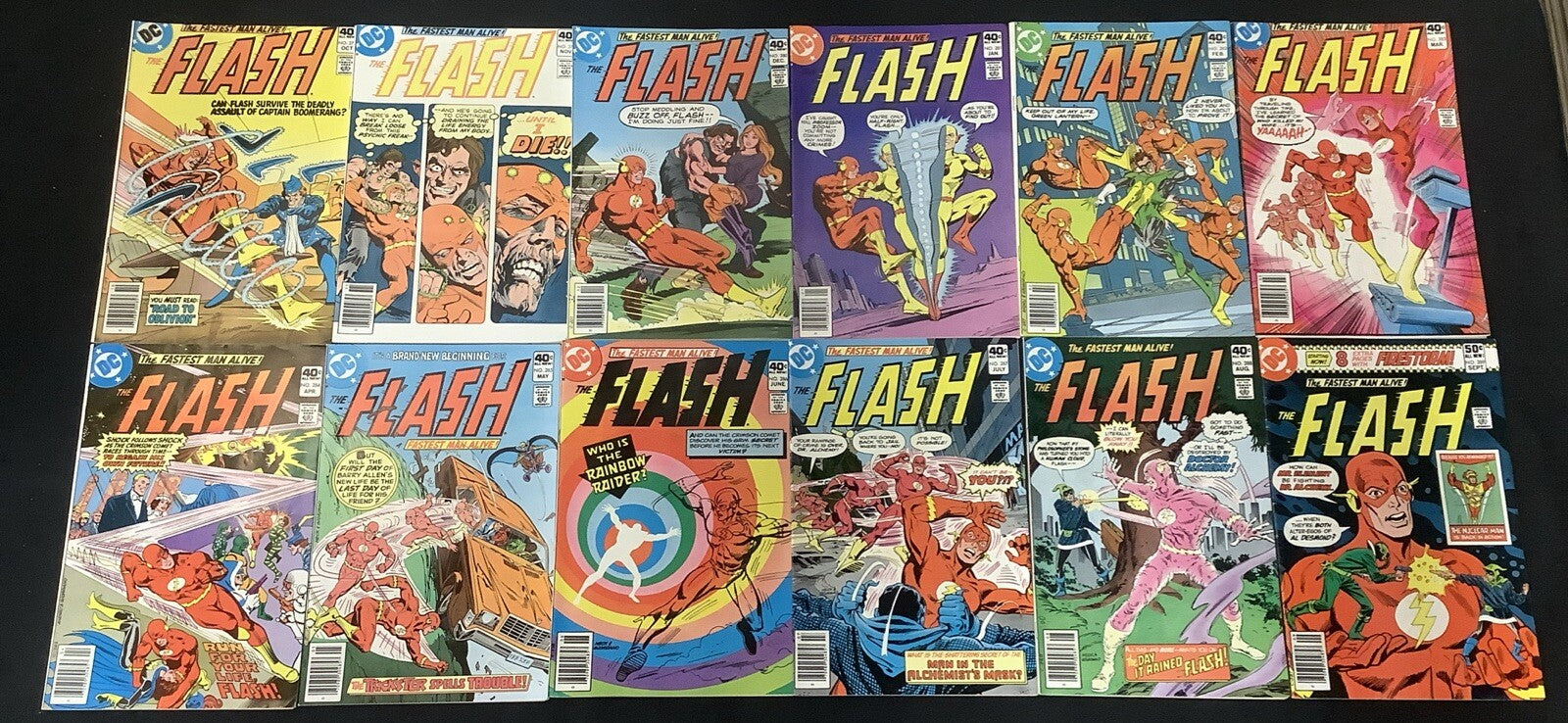 FLASH #278-289 Comic Lot, 1st George Perez Art At DC, 1st App Rainbow Raider