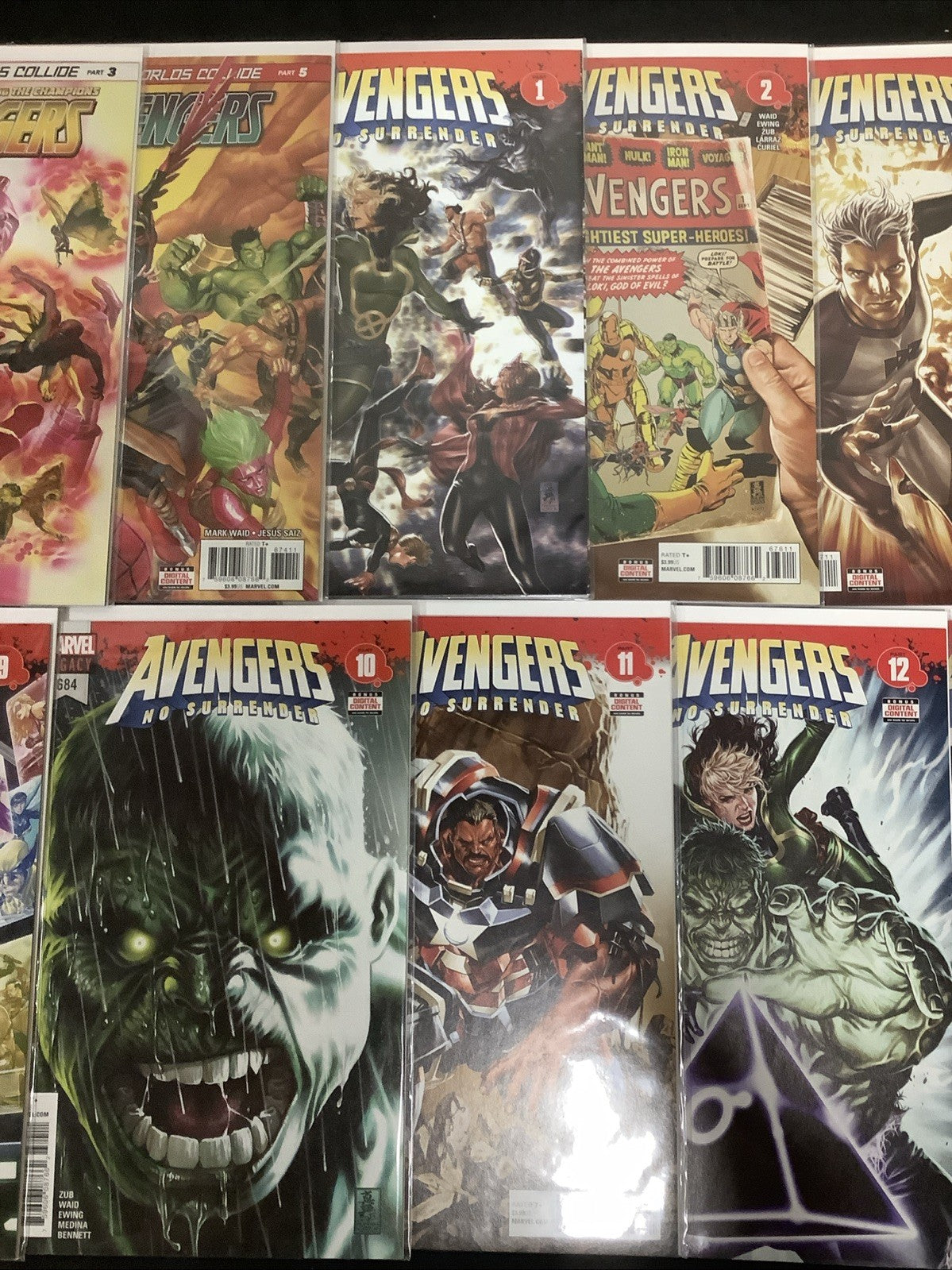 Avengers #672-690 Comic Lot, Marvel, Mark Waid, 1st App Immortal Hulk, 2017