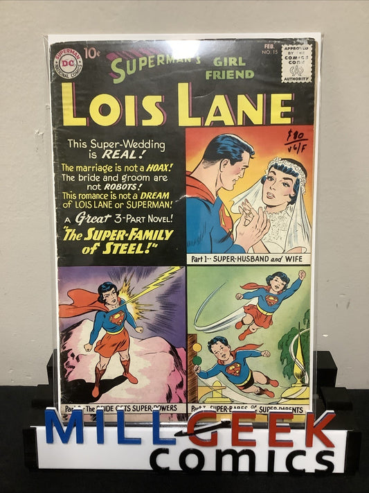 Superman's Girl Friend, Lois Lane #15 (1960) VG/F (5.0) Staple Rust/Stains