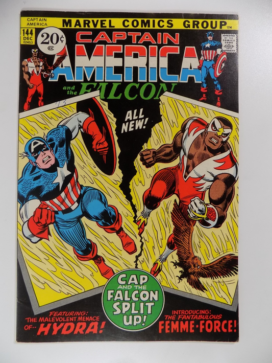 Captain America #144 Marvel Comic December 1971 Very Fine