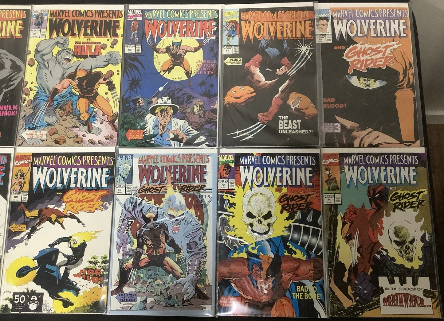 Marvel Comics Presents #44-85 Comic Lot, Weapon X Program, Wolverine Origin