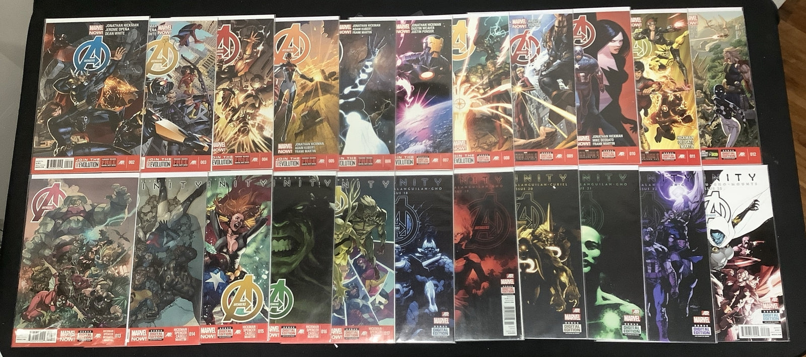 Avengers #2-43 + #34.1 + #34.2 Comic Lot, Marvel, Sam Wilson As Captain America