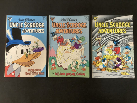 Walt Disney’s Uncle Scrooge Adventures #15-167 Comic Lot, Gladstone Comics, 1989