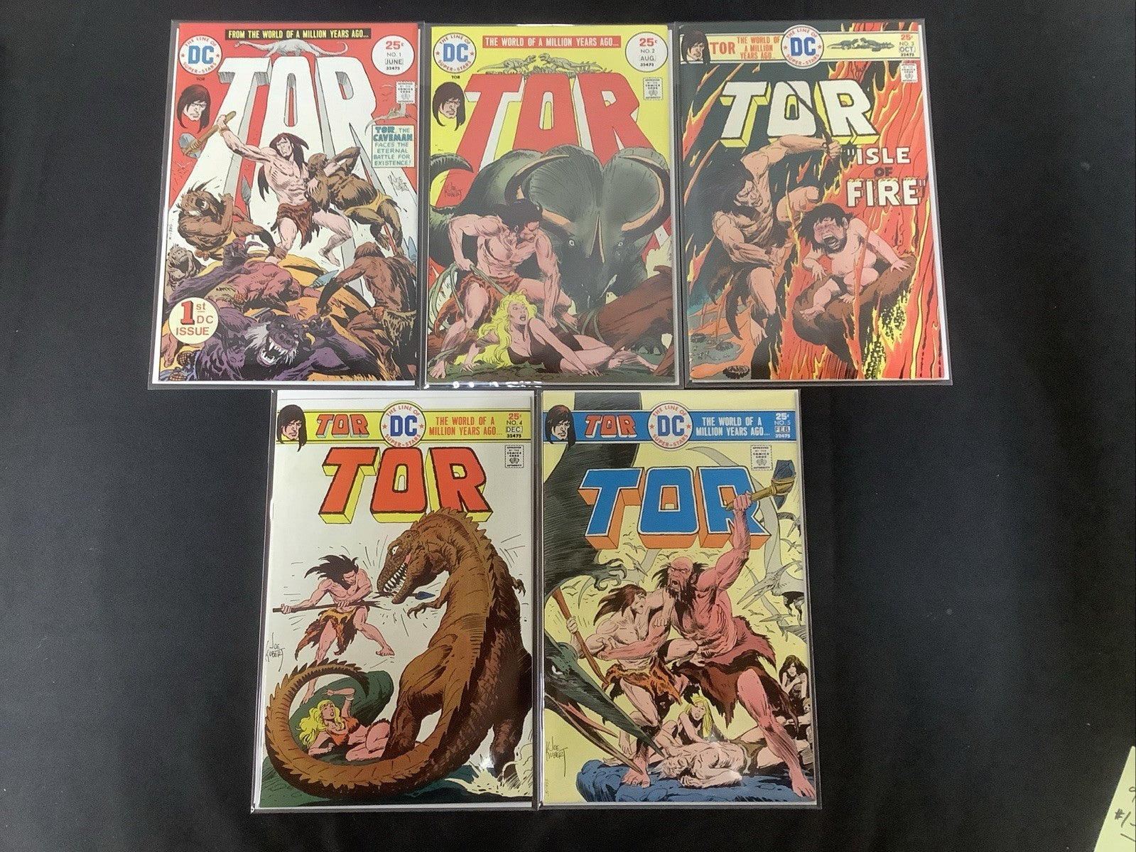 Tor #1-5 Comic Lot, DC Comics, Joe Kubert, High Grade Run (9.0 Or Better)