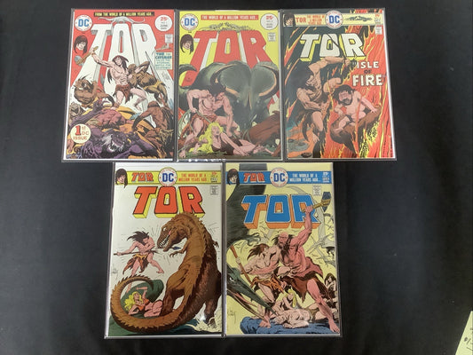 Tor #1-5 Comic Lot, DC Comics, Joe Kubert, High Grade Run (9.0 Or Better)