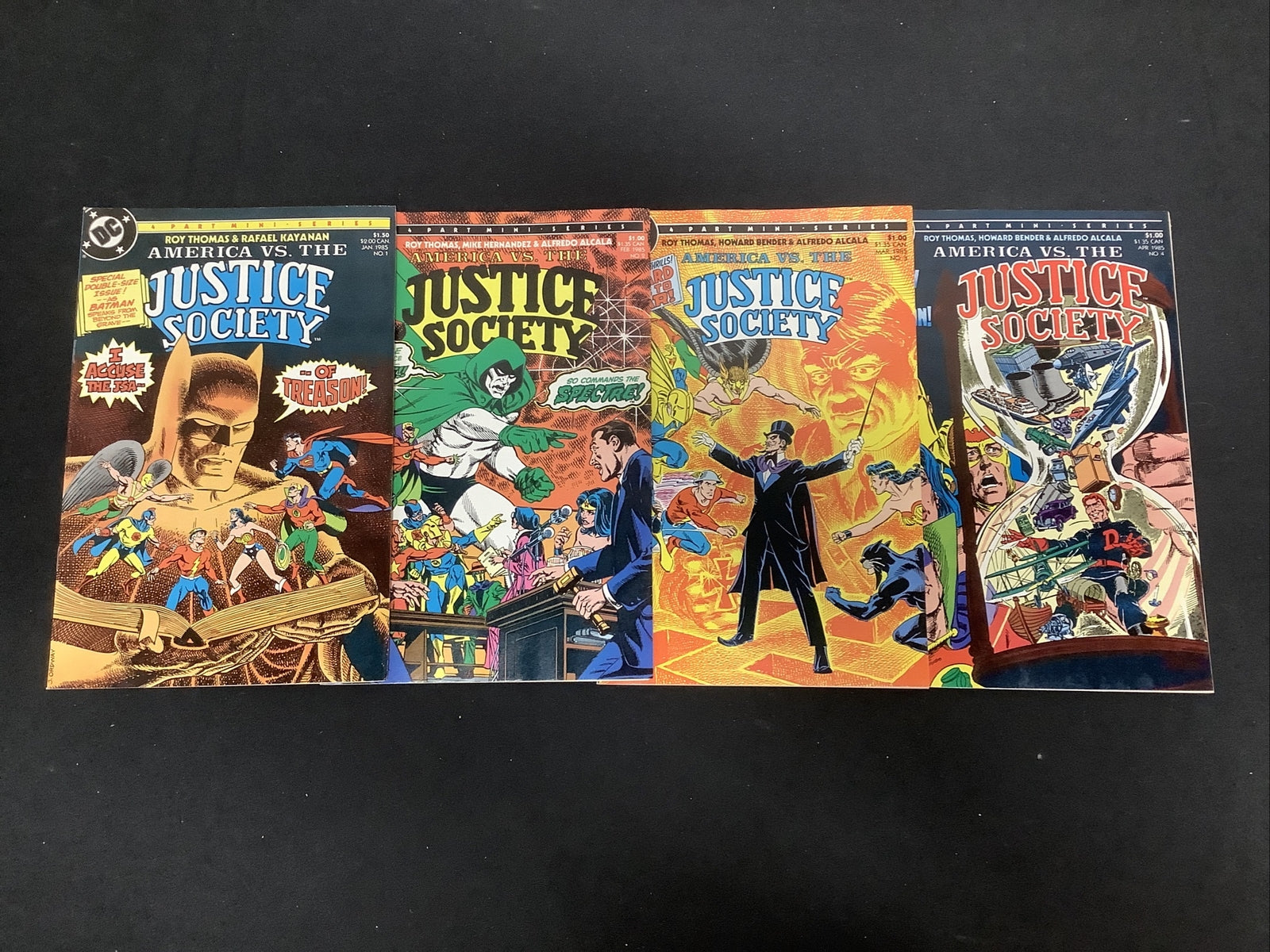 America Vs. The Justice Society #1-#4 Complete Mini Series DC Comics (1985)
