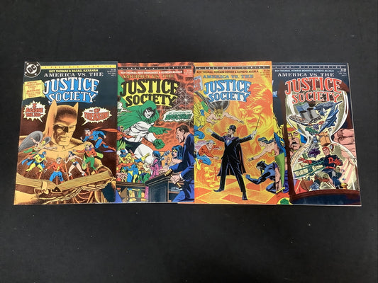 America Vs. The Justice Society #1-#4 Complete Mini Series DC Comics (1985)