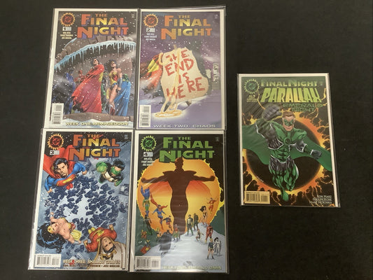 DC The Final Night #1-4 + Parallax #1 Complete Comic Set, DC Comics, Kesel