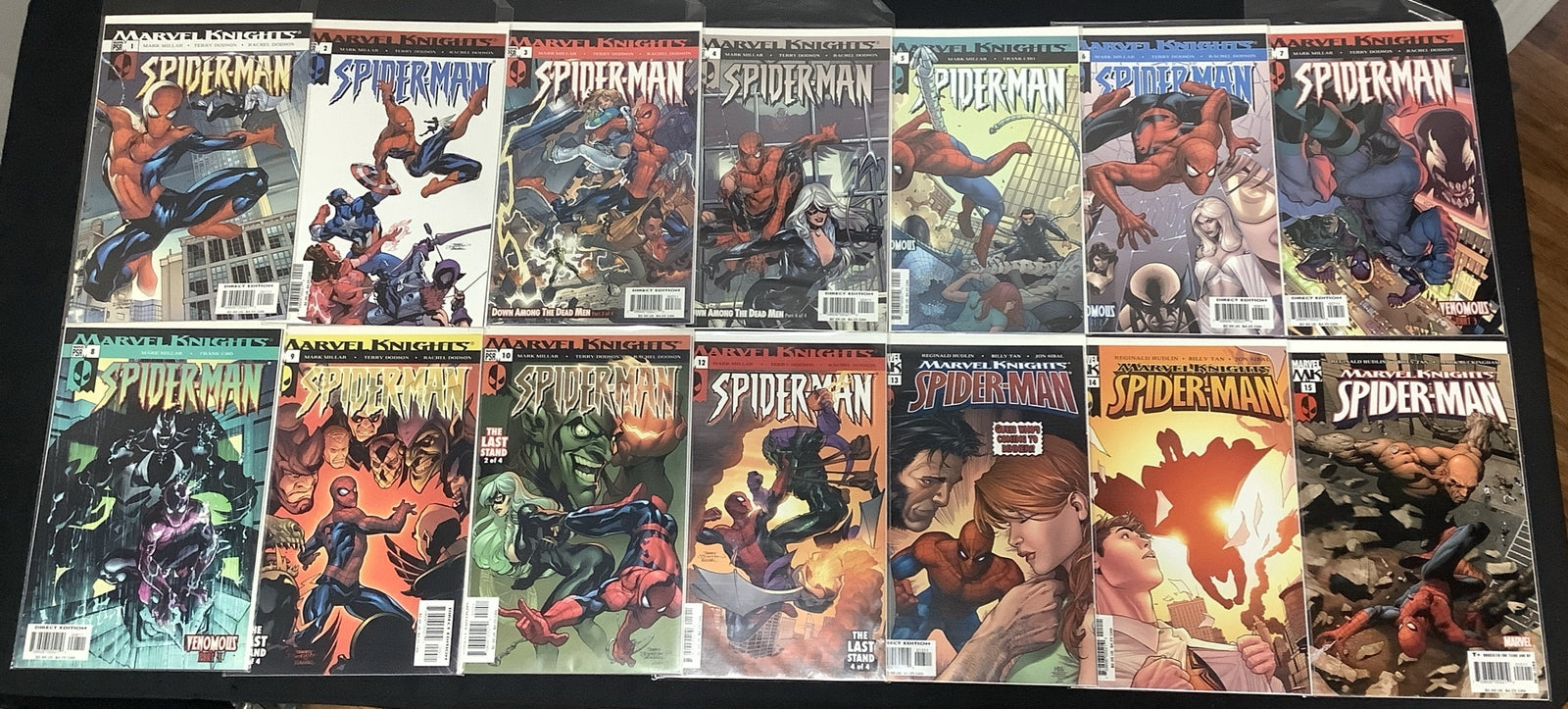 Marvel Knights Spider-Man #1-15 (Missing #11) Comic Lot, 1st App Sinister Twelve