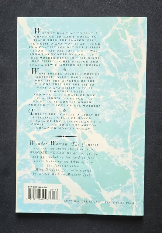Wonder Woman: the Contest - Vs Artemis - First Printing (DC Comics April 1995)