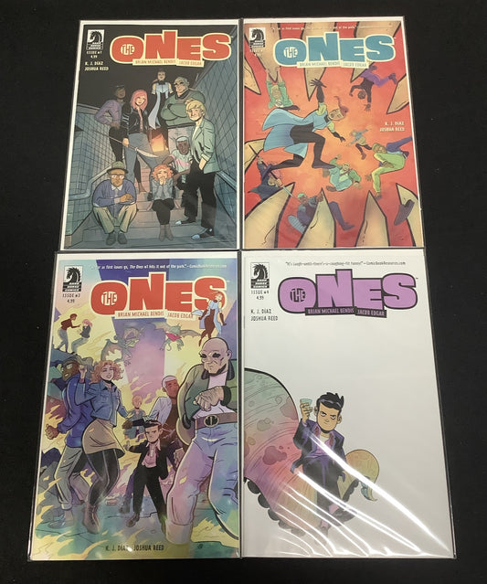 The Ones #1-4 Complete Comic Mini-series, Dark Horse, Bendis