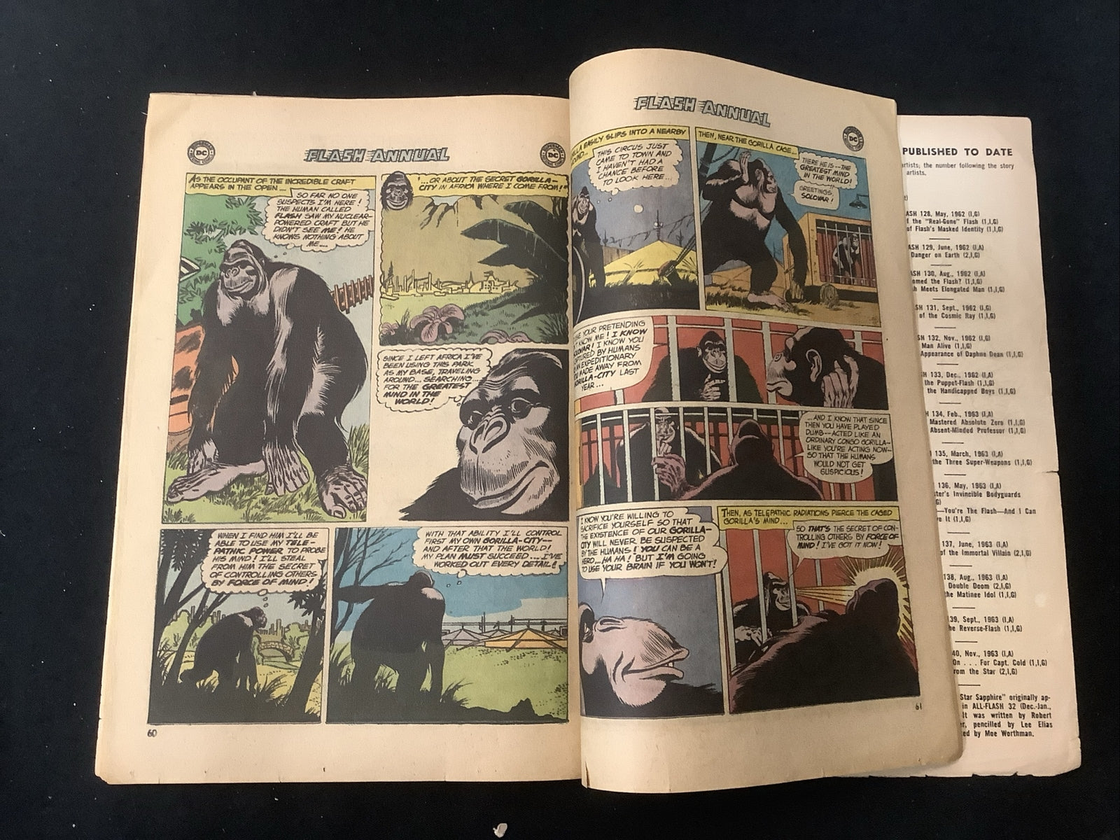 Flash Annual #1 (1962) G+ (2.5) Carmine Infantino, Famous Flash Firsts Origins
