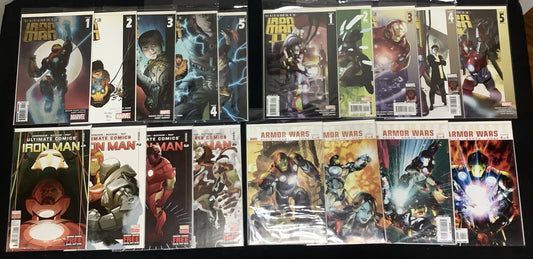 Ultimate Iron Man Bundle: Vol.1 #1-5, Vol.2 #1-5, Ultimate #1-4, Armor Wars #1-4