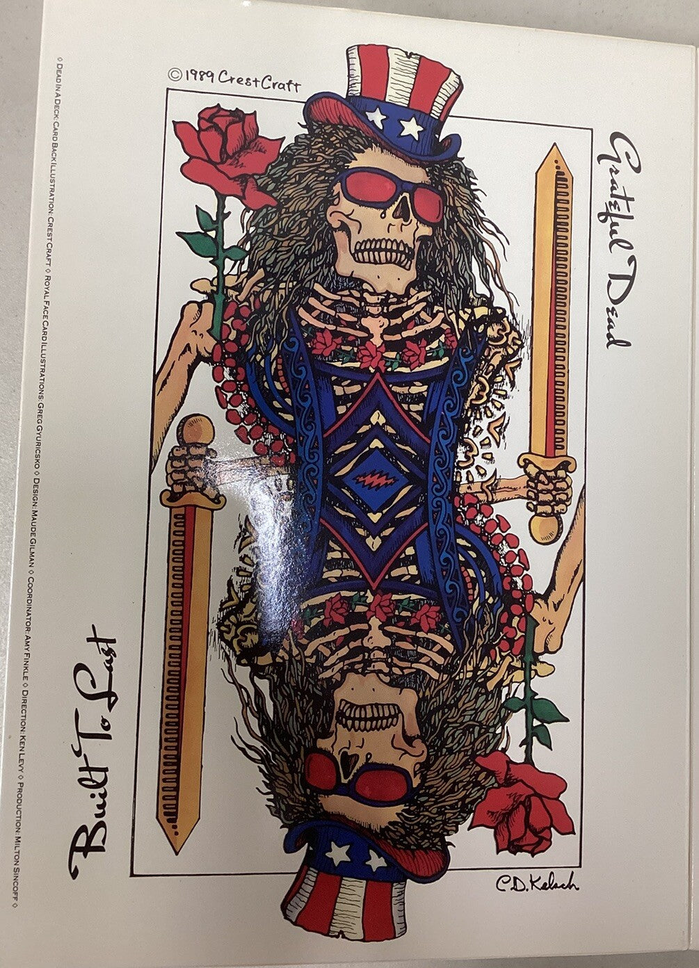 Grateful Dead Dead In A Deck Box Set Built To Last Picture CD, Playing Cards -JD