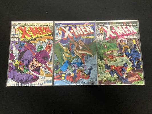 X-Men Classics #1-3 Complete Comic Mini-series, Marvel, Roy Thomas Neal Adams